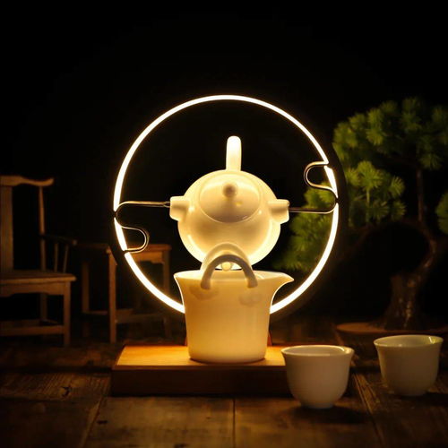 自动倒水的泡茶美器,还是一盏优雅的月光灯,茶具与灯具完美结合